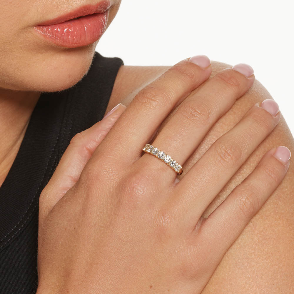 1.00ct Lab Grown Diamond Round Engagement Ring in 10k White Gold - Perfect for Proposals, Anniversaries & Wedding Bands