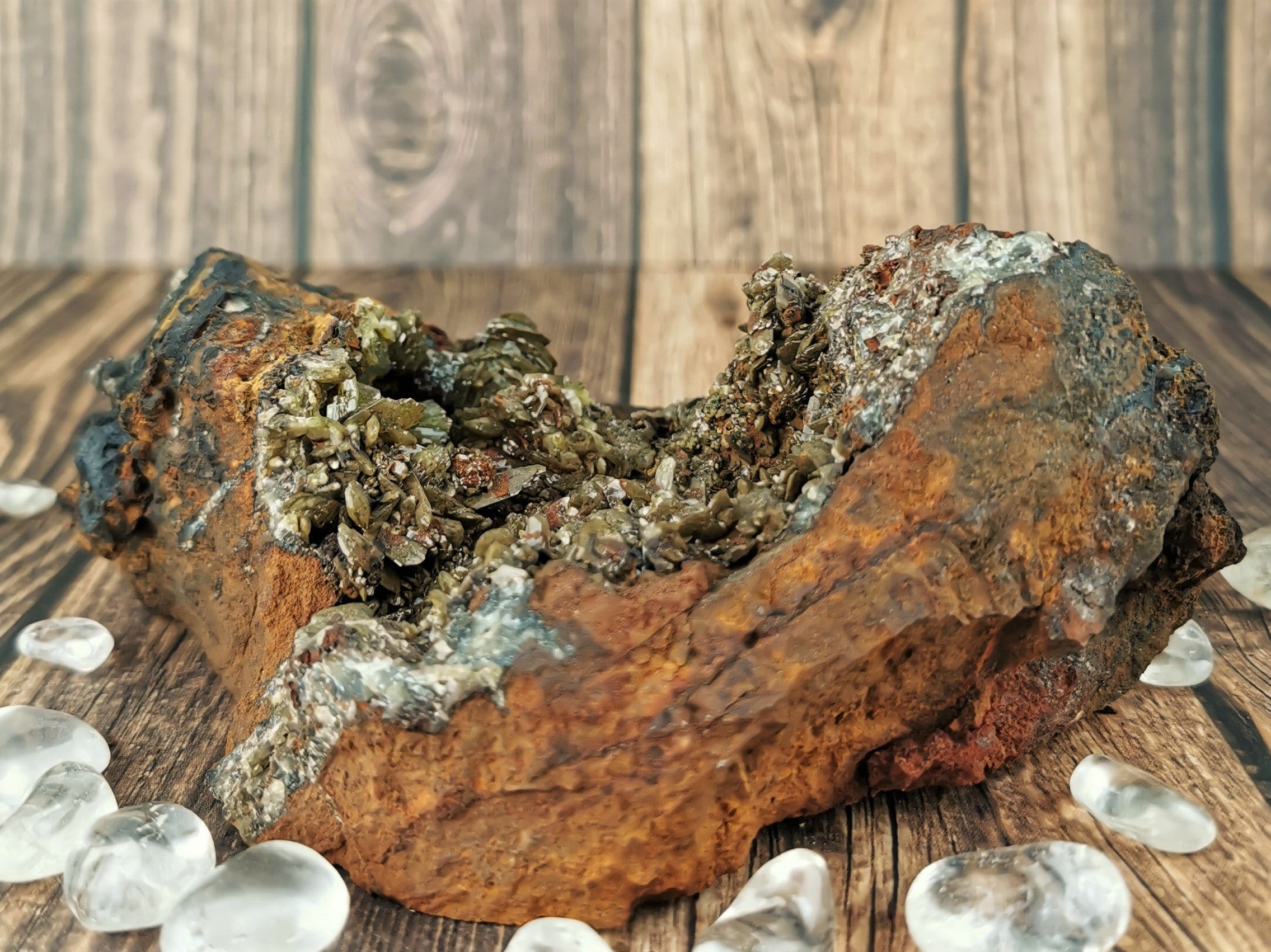 Natural Adamite Mineral Specimen - 13cm Raw Crystal for Collectors & Healing | Display Case, Meditation & Home Decor