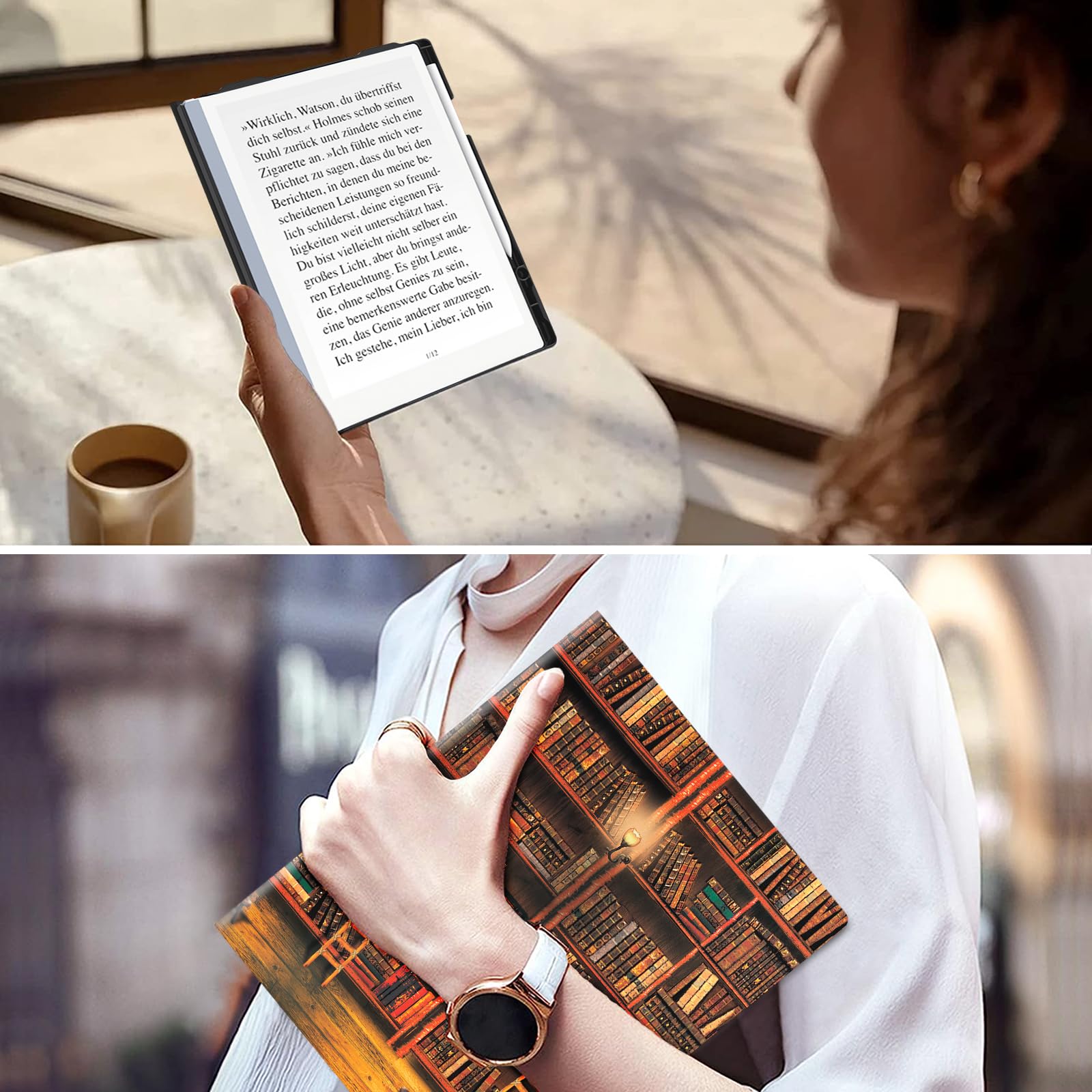 Premium Slim Lightweight Folio Case for Remarkable 2 Tablet 10.3 Inch - Protective Cover with Pencil Holder for Remarkable 2 Digital Paper - Perfect for Work, Study & Note-Taking