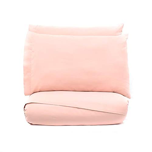 Reversible Comforter Set 6-Piece Twin Size for Teen Girls - Soft Brush Strokes Design, Bed Sheet Set for Cozy Sleep & Stylish Bedroom Decor