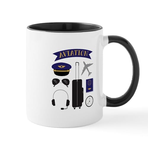 White/Black Inside - Aviation Pilot Mugs