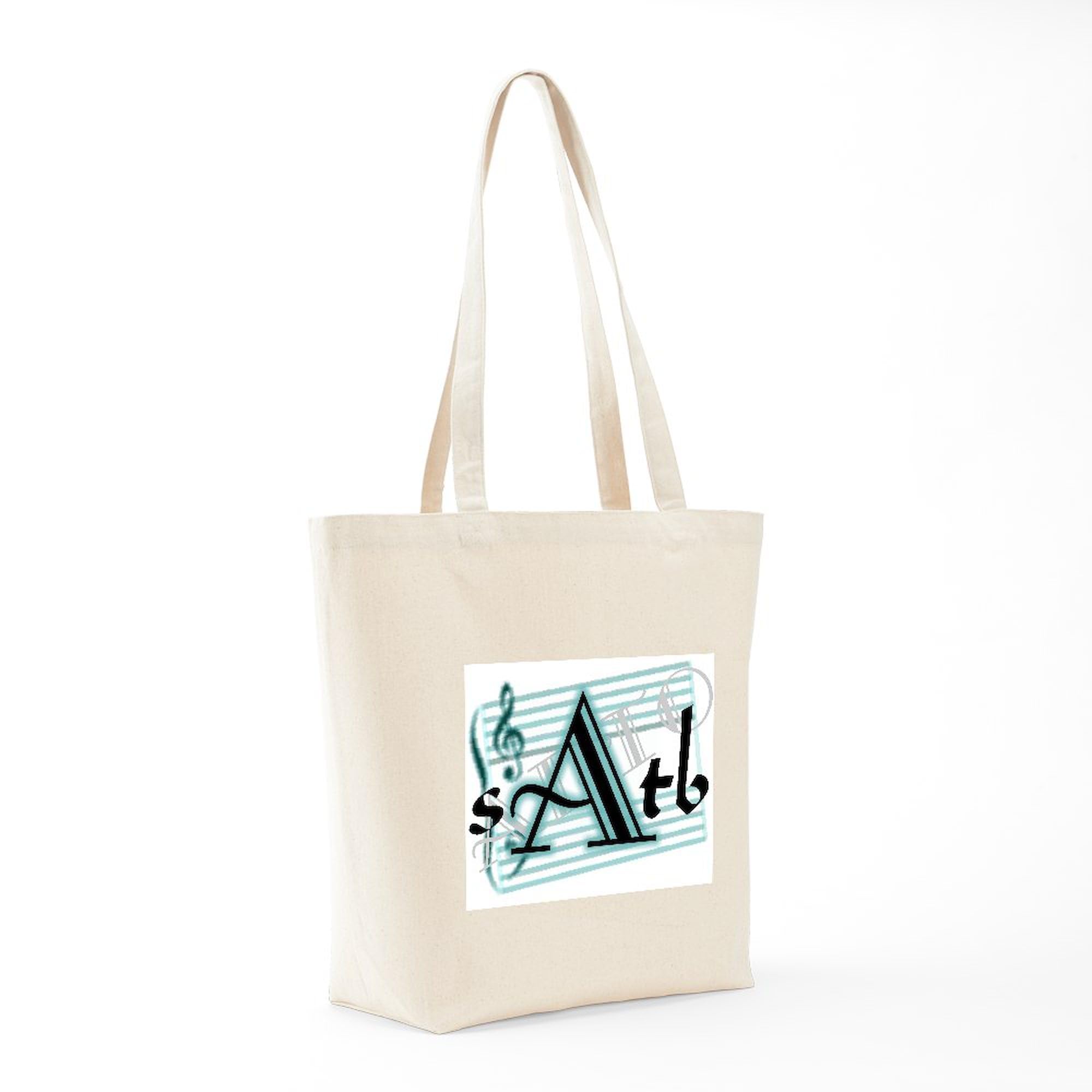 Premium Natural Canvas Marching Band Tote Bag - SATB Alto Reusable Shopping Tote for Musicians | Perfect for Band Practice, School Events & Eco-Friendly Grocery Shopping