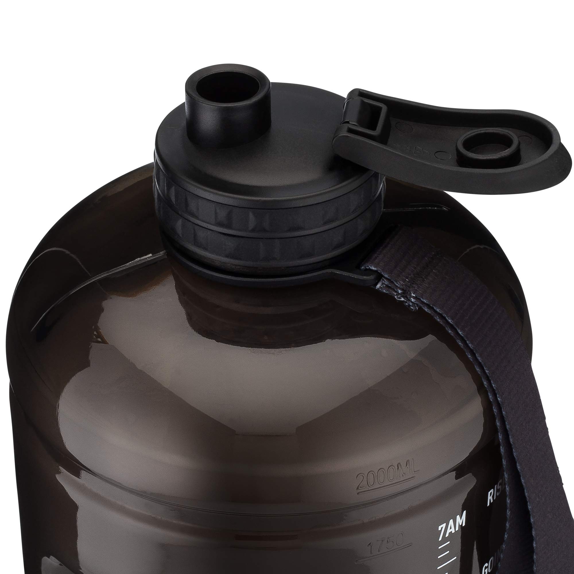 64oz Motivational Water Bottle with Straw & Time Markers - Gym, Hiking, Office