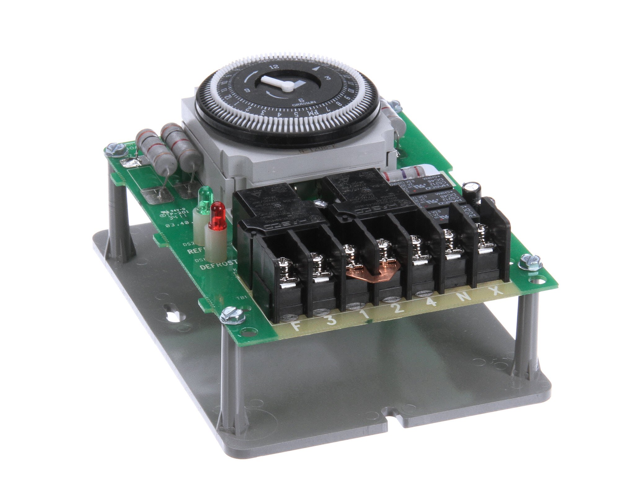 Genuine OEM Master-Bilt Timer Unit On Bracket Paragon 19-00818 Replacement Part - Free Shipping - Perfect for Commercial Refrigerator Repair & Maintenance