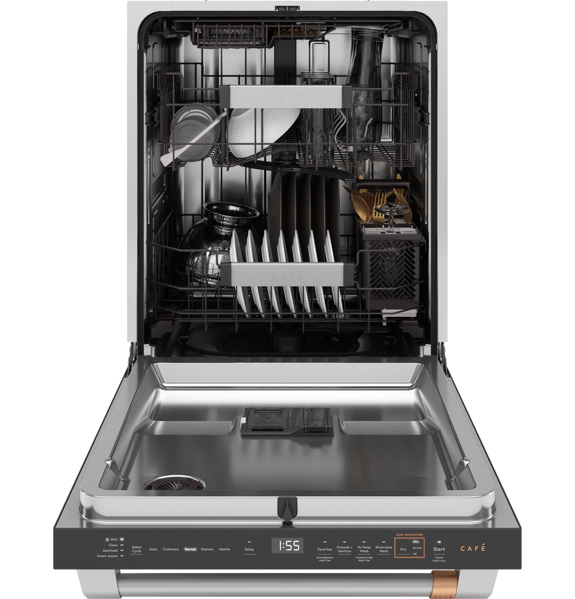 Café Matte Black CustomFit Dishwasher with Dual Convection & Ultra Dry Technology - CDT858P3VD1 | Perfect for Modern Kitchens & Large Families