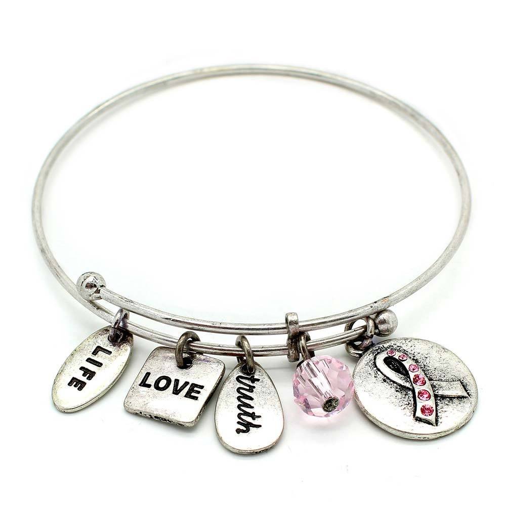 KIS-Jewelry 'Symbology' Inspirational Expandable Wire Charm Bracelets for Women - Motivational Jewelry Gift for Her - Perfect for Daily Wear, Special Occasions & Meaningful Presents