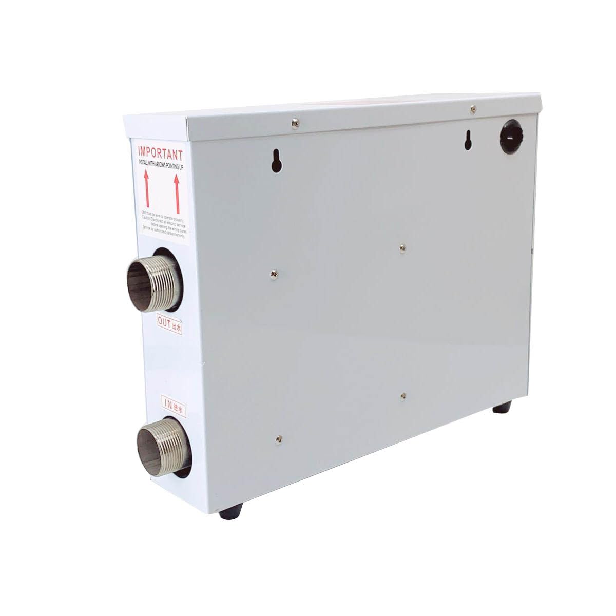 15KW Electric Pool Water Heater for Above Ground & Inground Pools - 220V Portable Spa Heater with Thermostat | Fast Heating for Swimming Pools, Hot Tubs & Baths | Perfect for Year-Round Comfort & Energy Efficiency