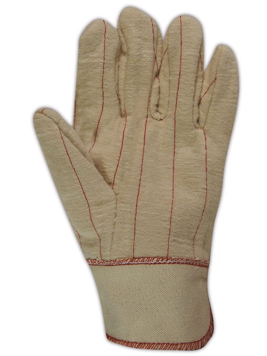 Extra Heavy Duty MAGID Heat Resistant Gloves with White Knuckle Strap - 12 Pairs for Welding, Forging & High Temperature Work (Industrial Safety Gloves for Metalworking, Construction & Fire Protection)