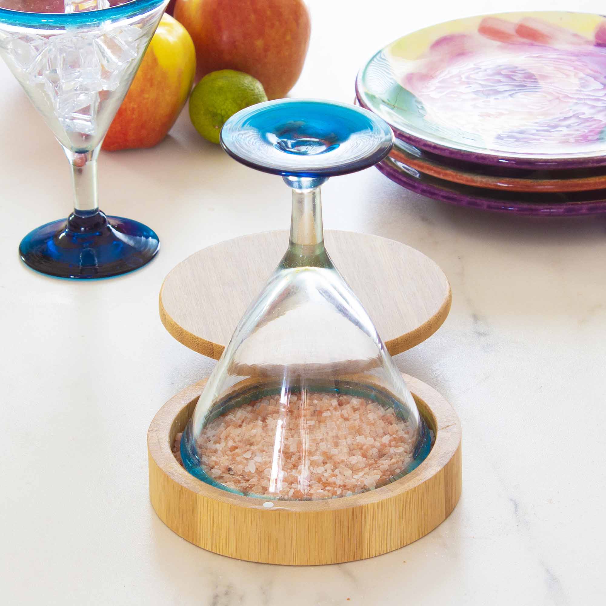 Premium Barkeeper's Salt Cellar & Margarita Glass Rimmer Set - Professional Cocktail Rim Salt Holder for Margaritas, Tequila & Bloody Mary Drinks - Perfect for Home Bars, Parties & Mixology Enthusiasts