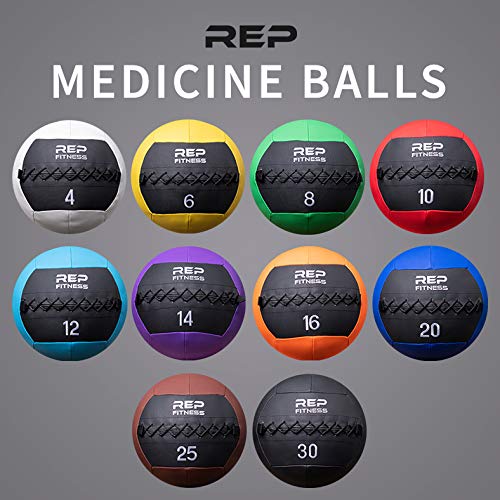 REP Fitness Soft Medicine Ball - 10-30lbs Wall Ball for Strength Training, CrossFit, Core Workouts & Conditioning - Perfect for Home Gym, Functional Fitness & Cross Training Exercises