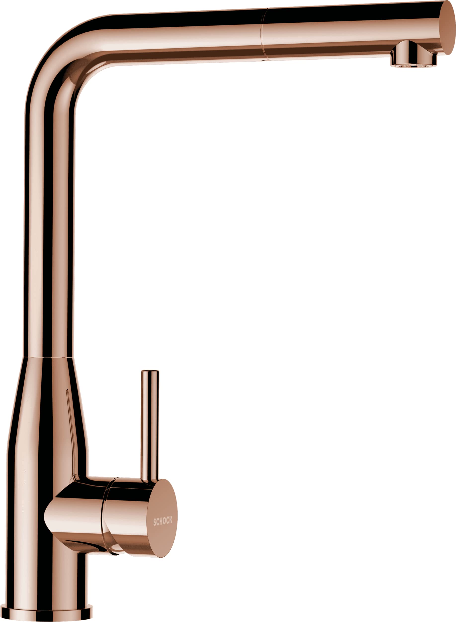 High Pressure Copper Kitchen Faucet with Pull-Out Sprayer - SCHOCK Keto Faucet for Modern Home & Restaurant Use