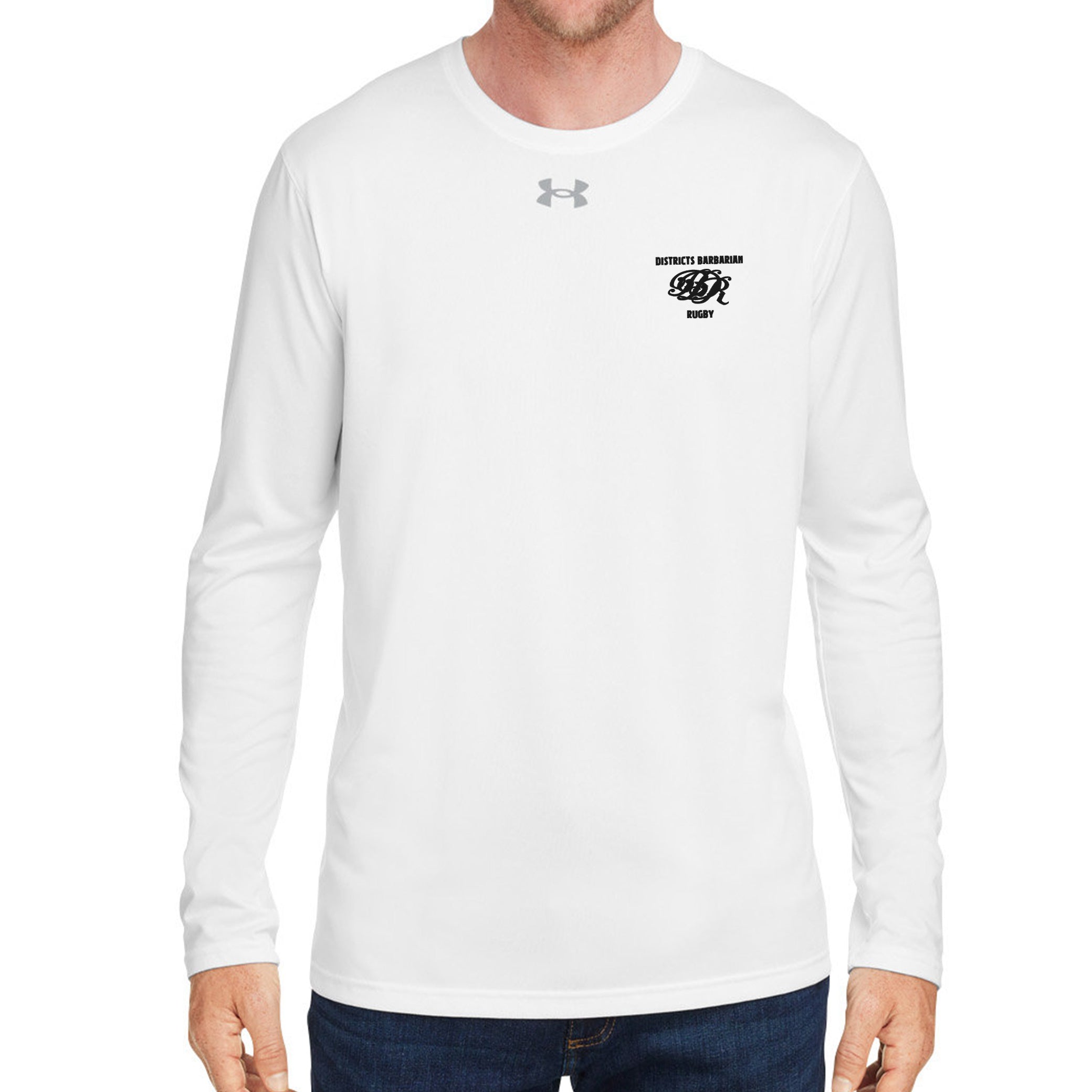 Districts Barbarian RFC Tech Long Sleeve T-Shirt - Comfortable & Durable Men's Athletic Shirt for Workouts & Casual Wear