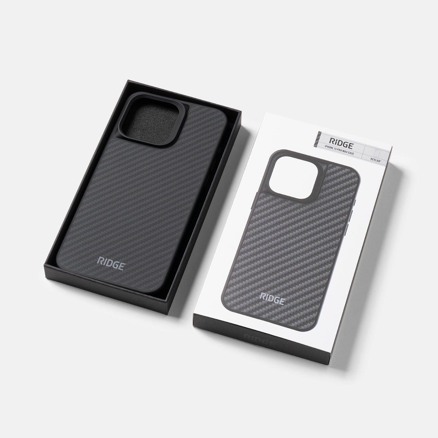 Premium Carbon Fiber Phone Case for iPhone 15 Pro Max - Ultra Slim Protective Cover with Military-Grade Drop Protection | Perfect for Work, Travel & Outdoor Activities