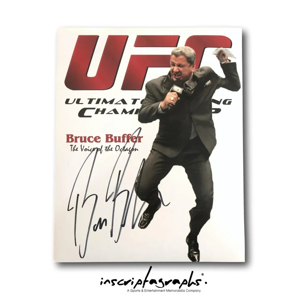 Bruce Buffer UFC Czech Republic Official Bout Order List 2/23/19 - Authentic Event Used Memorabilia for UFC Fans & Collectors - Perfect for Sports Memorabilia Displays & UFC Collectibles