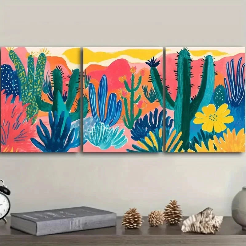 3-Piece Luxurious Mushroom Garden Wall Art Set - Framed Canvas 40x60cm - High Quality Print - 100% Australian Made - Ready to Hang - Perfect for Living Room, Bedroom & Office Decor