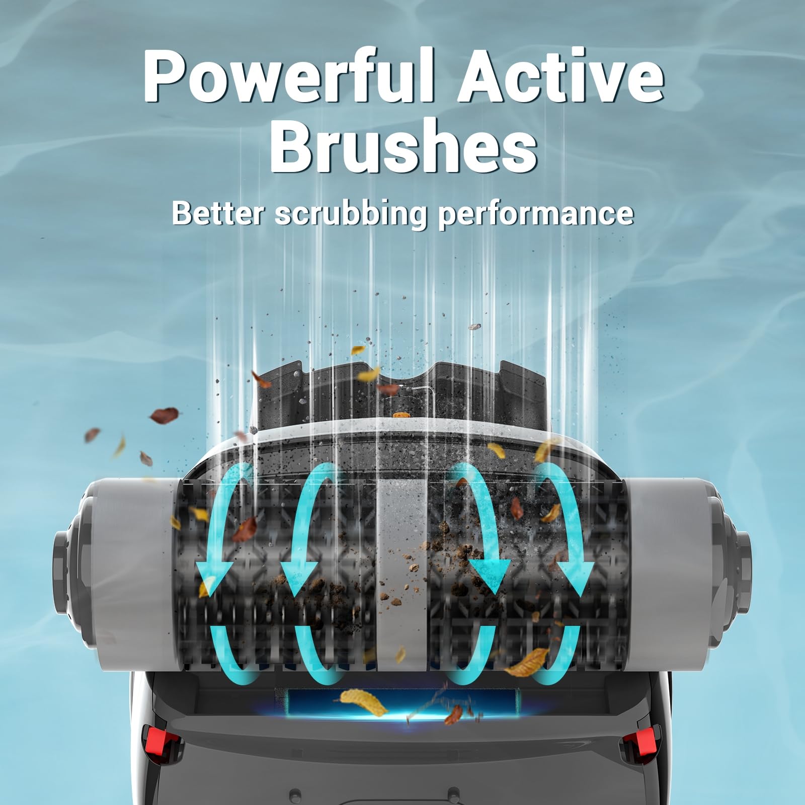 Pivot Cordless Robotic Pool Cleaner - Wall Climbing, Triple-Motor, Long Battery Life, Self-Parking, Automatic Pool Vacuum for Inground & Above Ground Pools Up to 65 FT - Perfect for Backyard, Vacation Homes & Commercial Pools