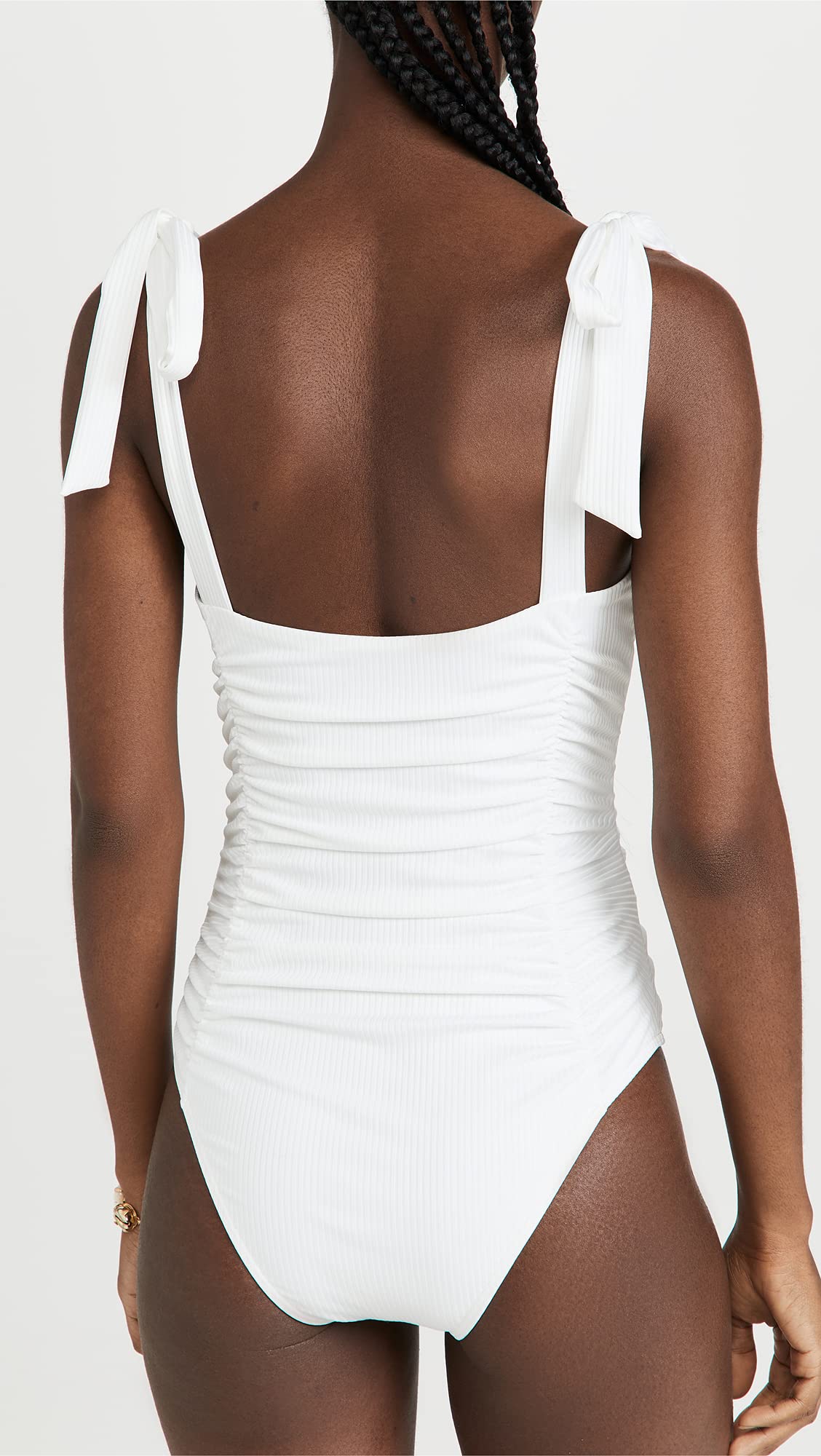 Women's Constance Ruched One Piece Swimsuit - Sexy High Cut Bathing Suit for Beach, Pool & Vacation | Tummy Control & Adjustable Straps