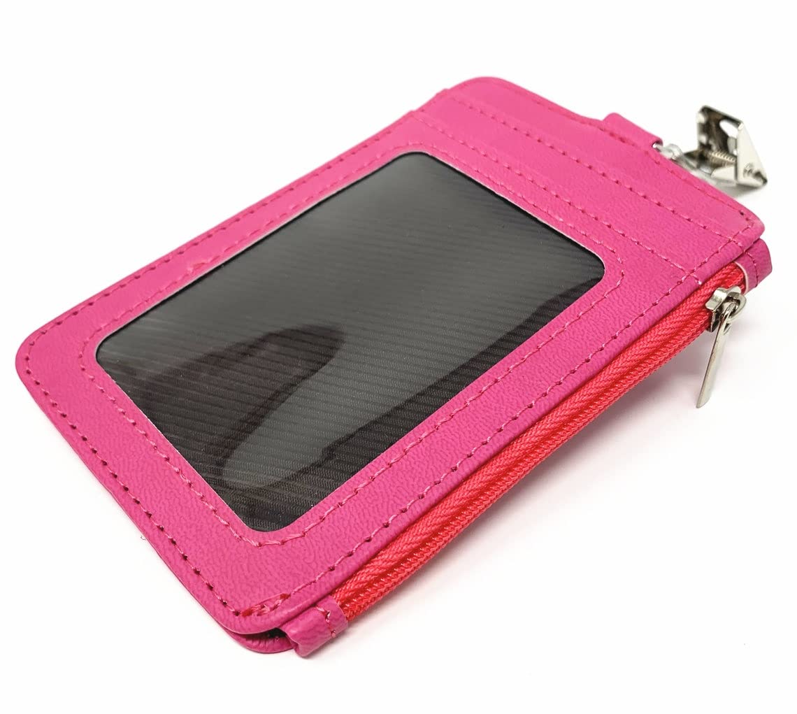 Personalized Leather Vertical ID Badge Holder with 4 Card Slots & Custom Engraving - Perfect for Office, Security, and Corporate Events
