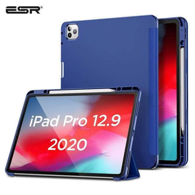 2020 iPad Pro 11 Case with Pencil Holder - Ultra Slim Smart Cover with Smooth Back Protection - Perfect for Work, Study & Creative Drawing