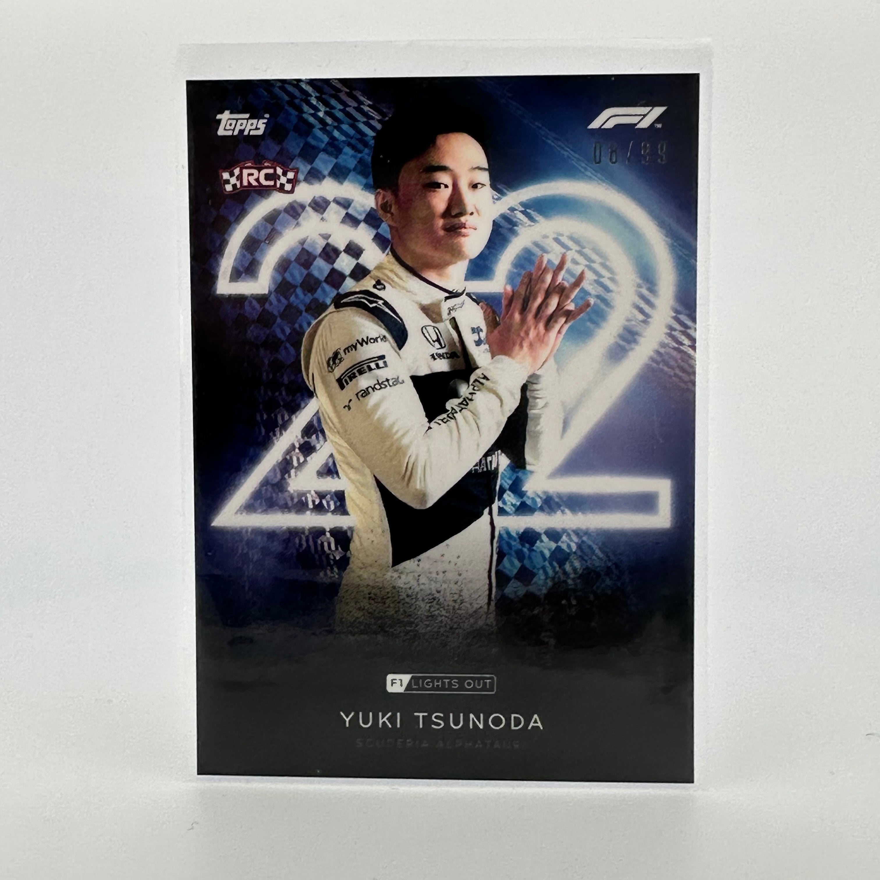 2008/99 Yuki Tsunoda F1 Racing Driver Blue Parallel Collectible Card - Perfect for F1 Memorabilia Collections and Sports Card Trading
