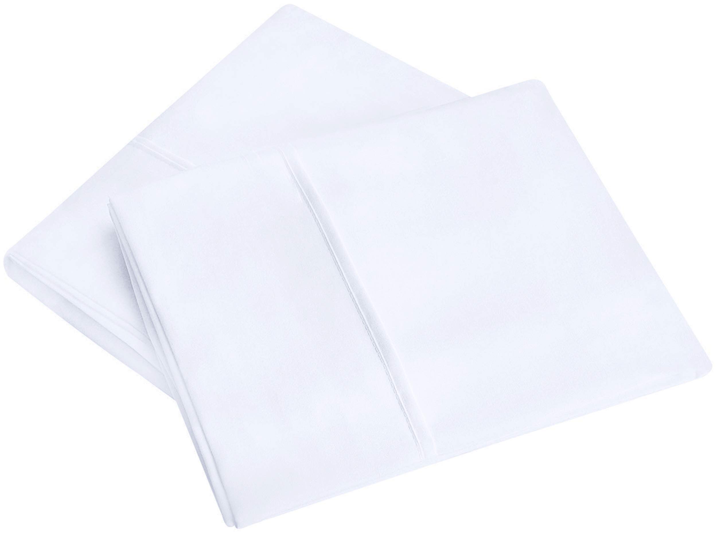 Utopia Bedding Brushed Microfiber Pillowcases - Queen Size (Pack of 120) - Soft Hypoallergenic Pillow Covers for Hotels, Dorms & Home Use - White