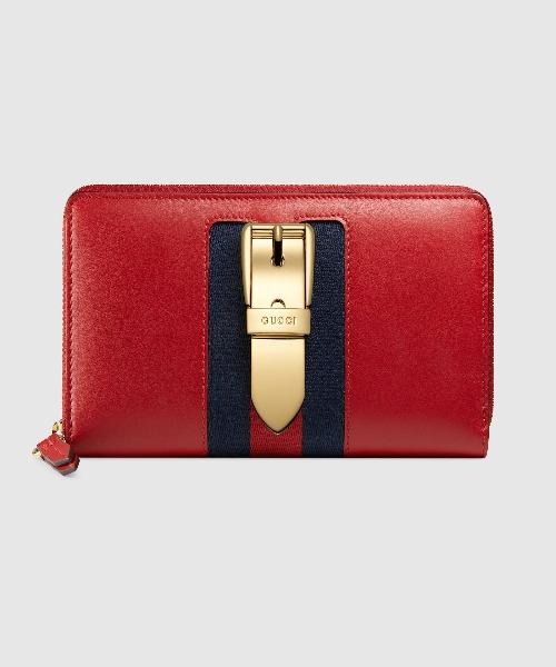 Gucci Sylvie Leather Continental Wallet for Women - Black Luxury Designer Wallet for Everyday Use & Travel
