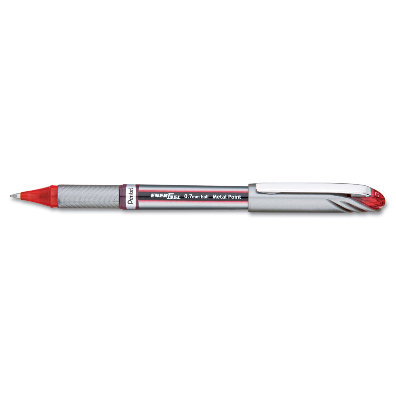 Pentel BL27B EnerGel NV Liquid Gel Pen - 0.7mm Fine Point, Red Barrel with Red Ink, 12-Pack - Perfect for Office, School & Note Taking