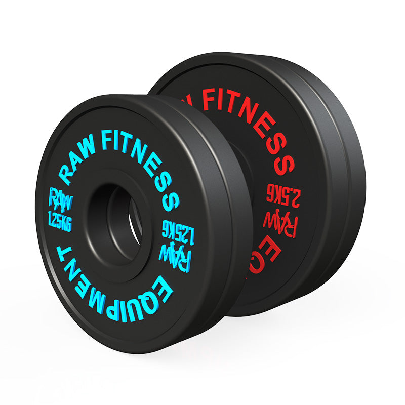 Premium Fractional Weight Plates 7.5KG Set - Black Olympic Style for Home Gym & CrossFit Training