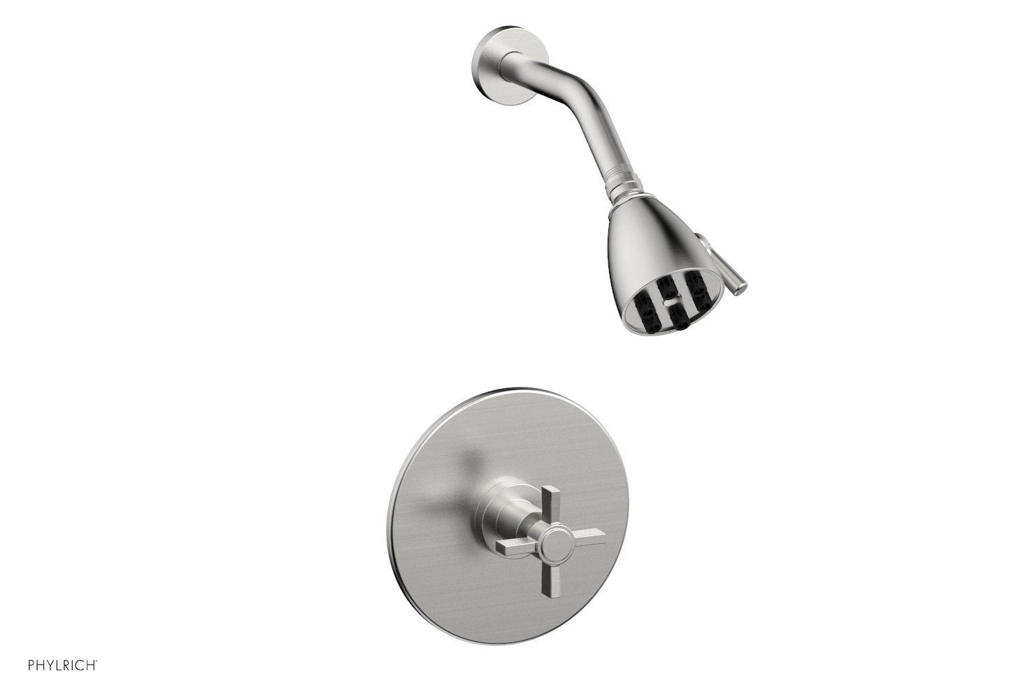 BASIC Pressure Balance Shower Set with Blade Cross Handle DPB3137 - Perfect for Modern Bathrooms & Spa-Like Shower Experience