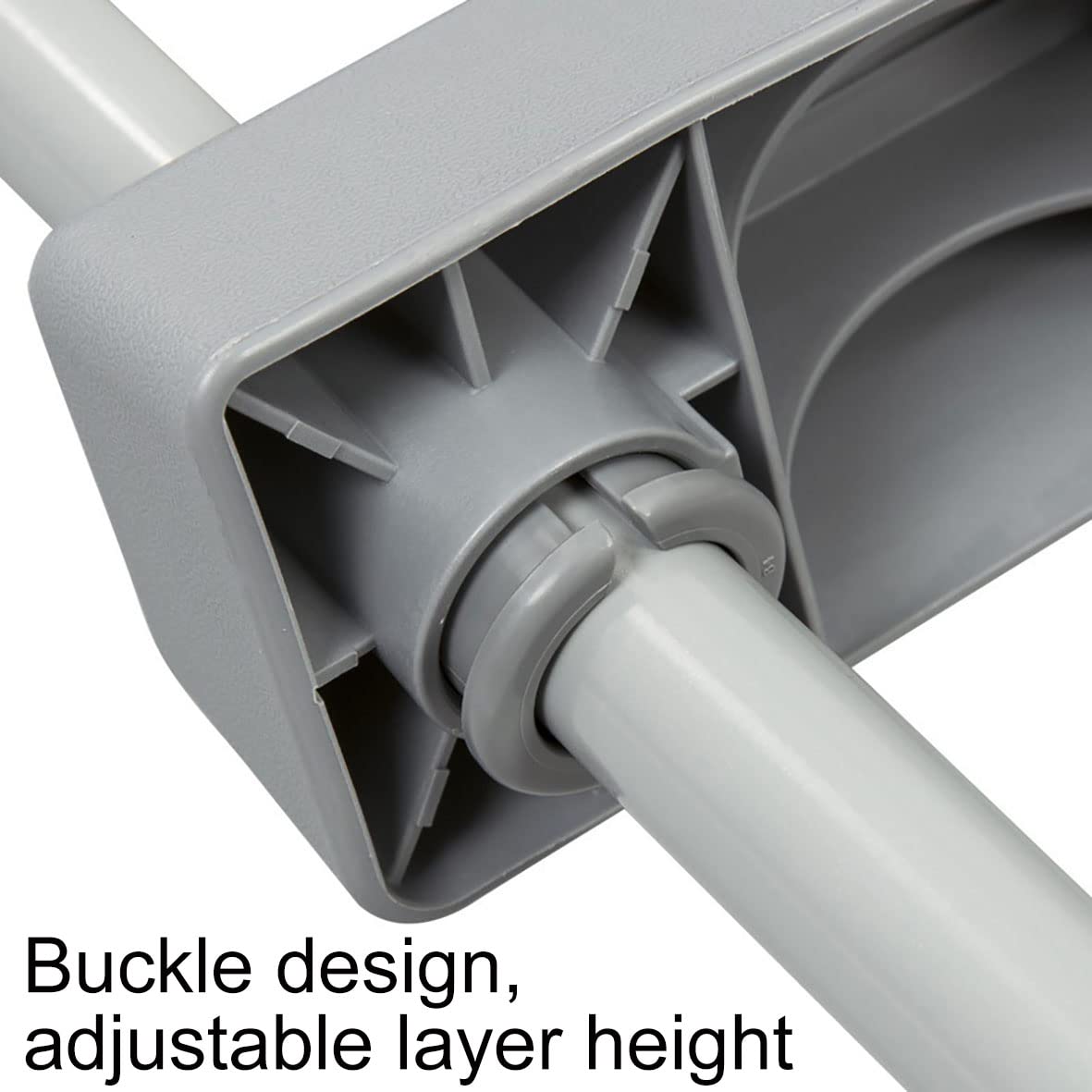 33Inch Above Ground Swimming Pool Ladder - 2 Step A-Style Metal Frame with Non-Slip Plastic Steps, Gray | Heavy Duty Steel Construction for Safety | Perfect for Inground & Above Ground Pools, Backyard, Vacation Homes