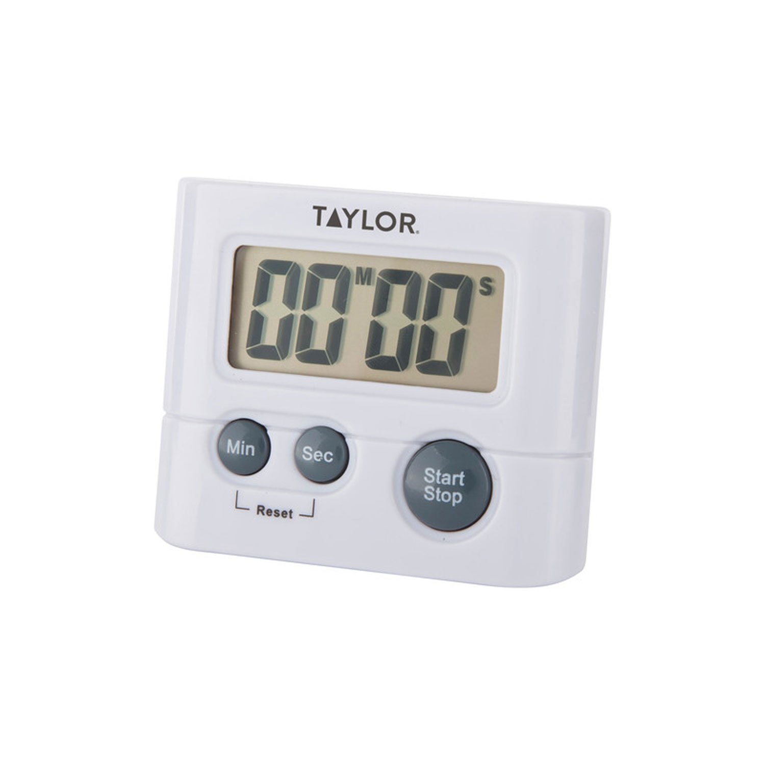 Taylor Digital Timer - Countdown & Stopwatch Function, 99 Min 59 Sec Display, White - Perfect for Kitchen Cooking, Classroom, and Fitness Workouts