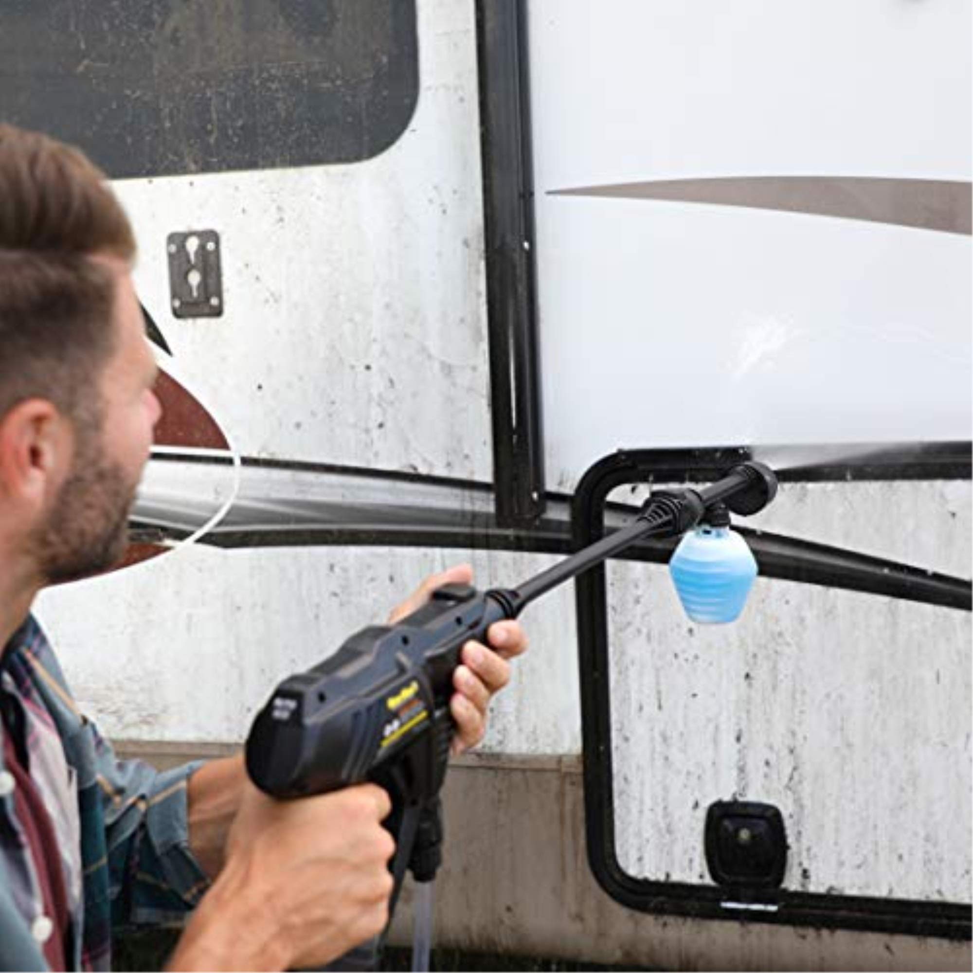 Lippert Flow Max 40V Portable Power Cleaner - High Pressure Washer for RV, Boat, Home & Outdoor Cleaning | Perfect for Washing Vehicles, Patios, Decks & More