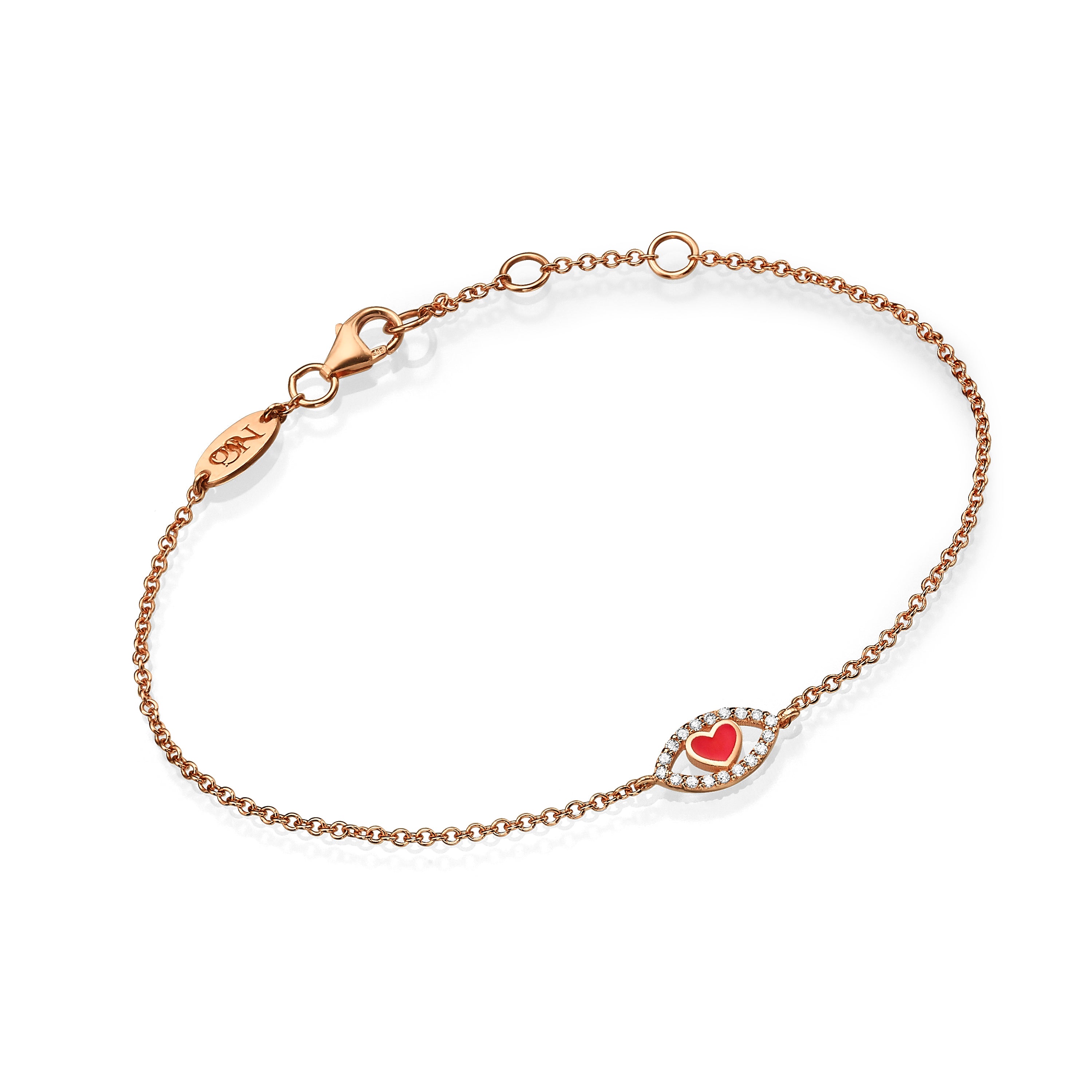 Eye Heart Bracelet - Elegant Love Charm Jewelry for Women | Perfect Gift for Valentine's Day, Anniversary & Everyday Wear