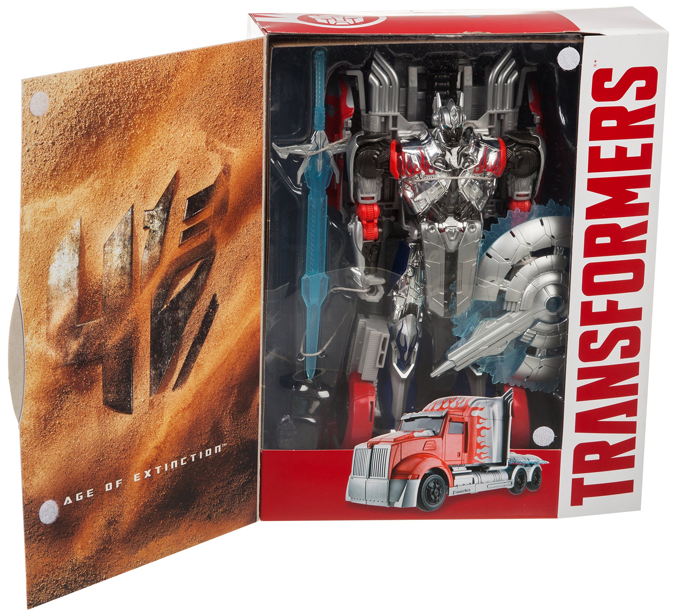 Hasbro Transformers Platinum Edition Silver Knight Optimus Prime Action Figure - Collectible Robot Toy for Kids & Adults, Perfect for Display & Play