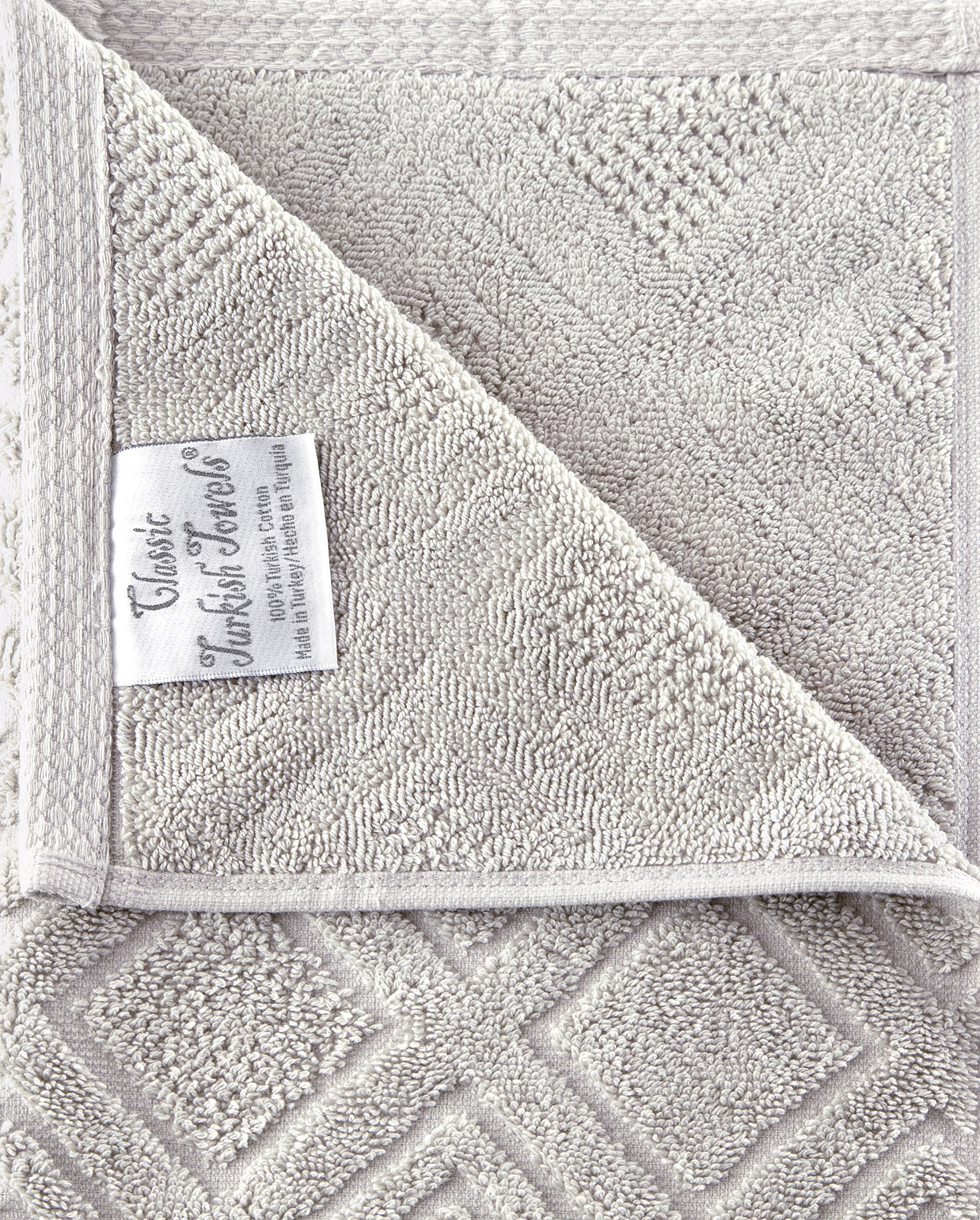 Nine West Luxury 6-Piece Turkish Cotton Towel Set - Ultra Soft, Quick Drying & Highly Absorbent Bath Towels (2), Hand Towels (2) & Washcloths (2) | Stone Color | Perfect for Spa, Hotel & Home Bathroom Use