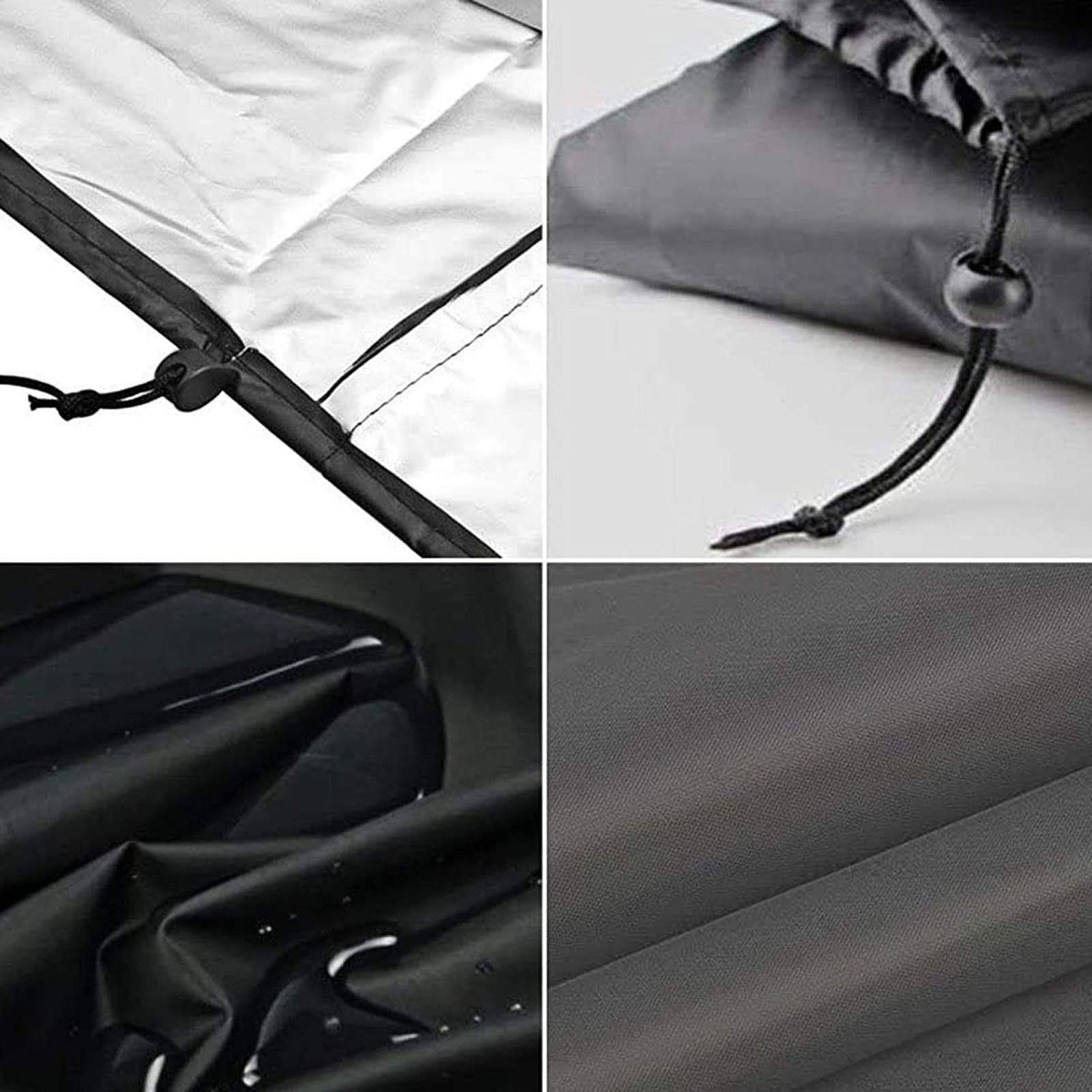 16x10x14 Inch Waterproof Black Outdoor Patio Furniture Cover - 420D Oxford Fabric for Rectangular/Square Dining Table & Chairs - Perfect for Backyard, Garden, and Poolside Protection