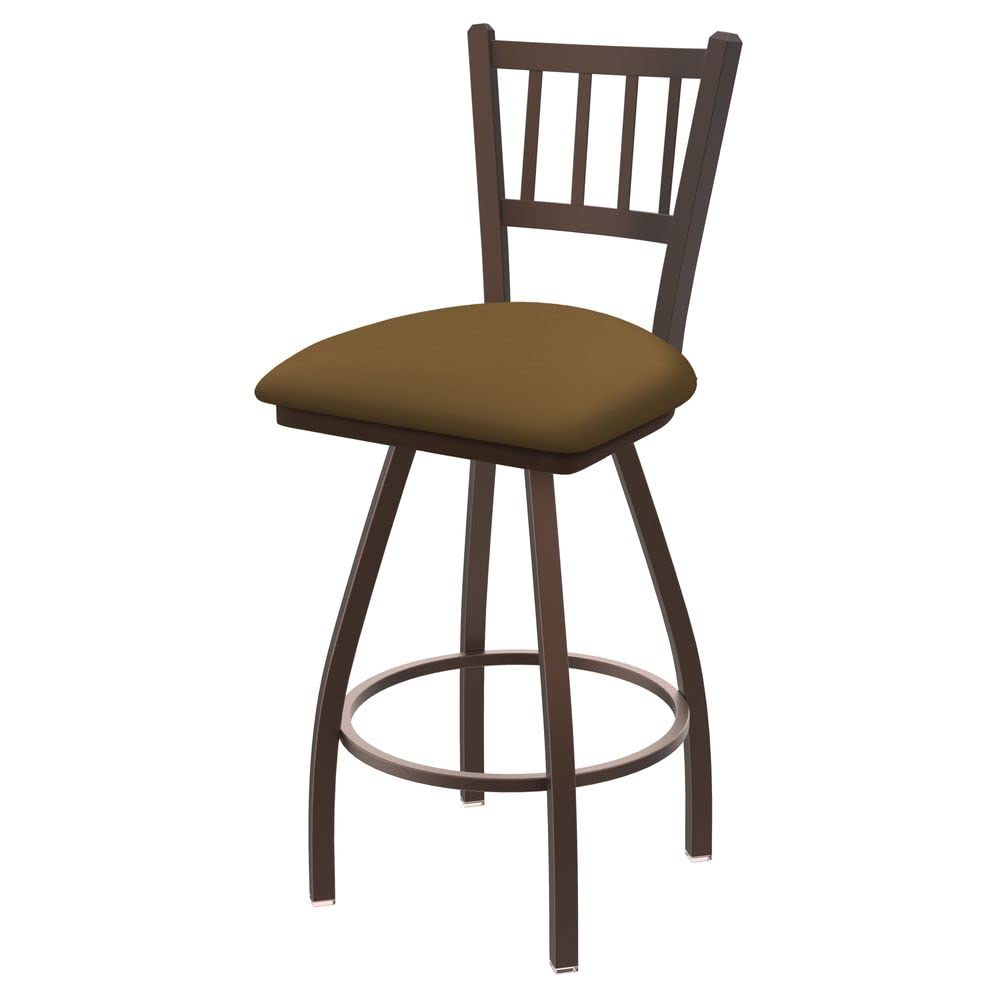 Holland Bar Stool Co. XL 810 Contessa Swivel Bar Stool with Canter Saddle Seat - Adjustable Height Counter Stool for Kitchen Island, Breakfast Bar & Home Decor