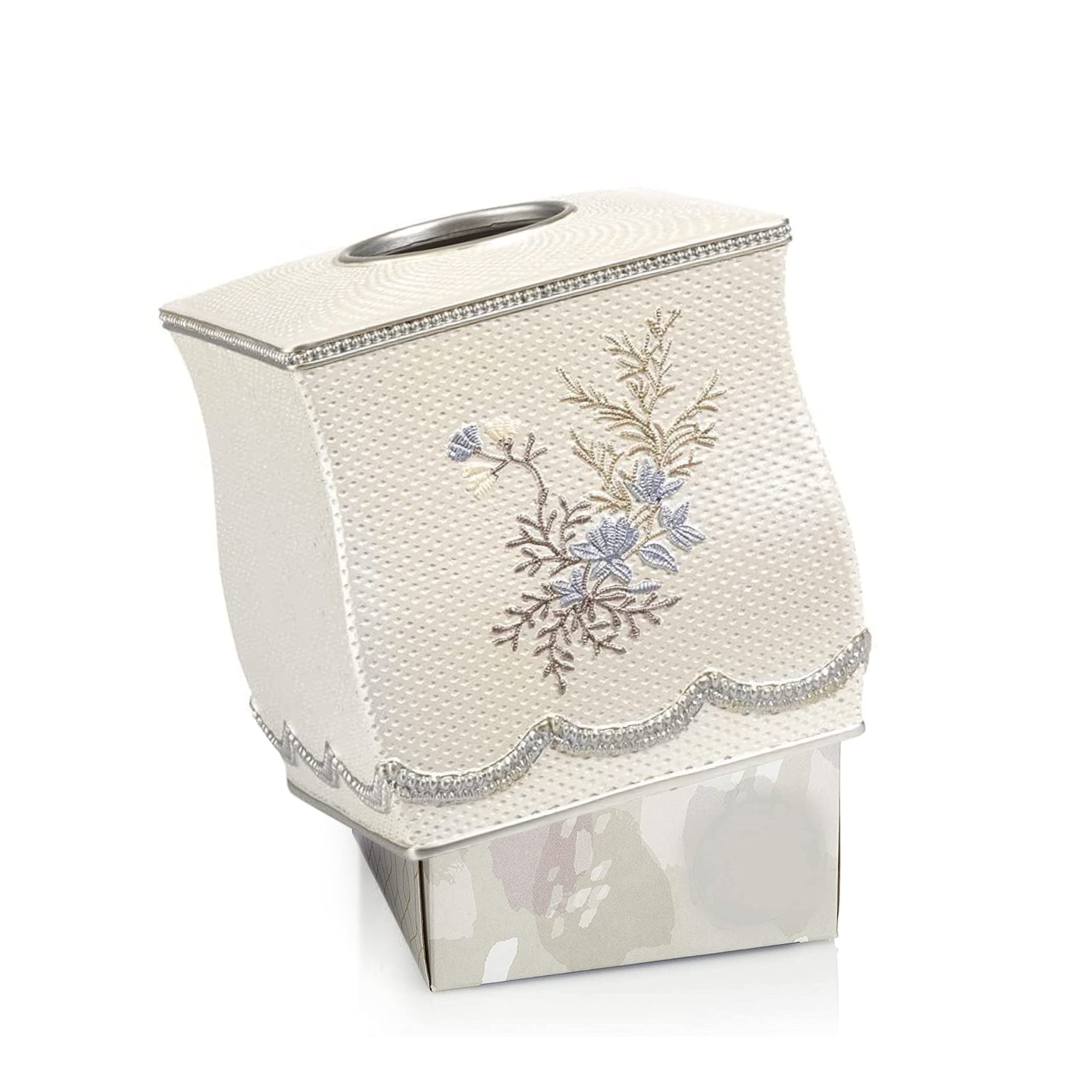 Trendy Beige Bath Capri & Tissue Box Cover - Perfect for Bathroom Decor & Home Organization