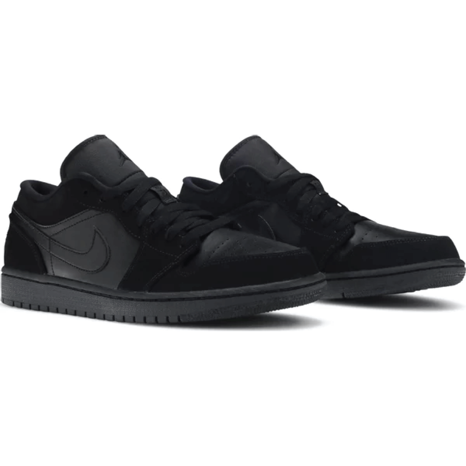 Air Jordan 1 Retro Low 'Triple Black' Men's Basketball Shoes - Stylish Sneakers for Casual Wear, Street Fashion & Gym Workouts