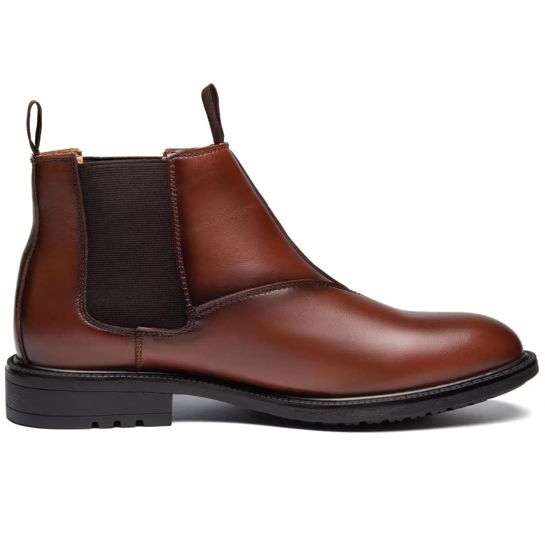 Arkbird Men's Chelsea Ankle Boots - Genuine Leather Oxford Dress Boots for Casual & Formal Wear | Perfect for Office, Parties & Everyday Outfits