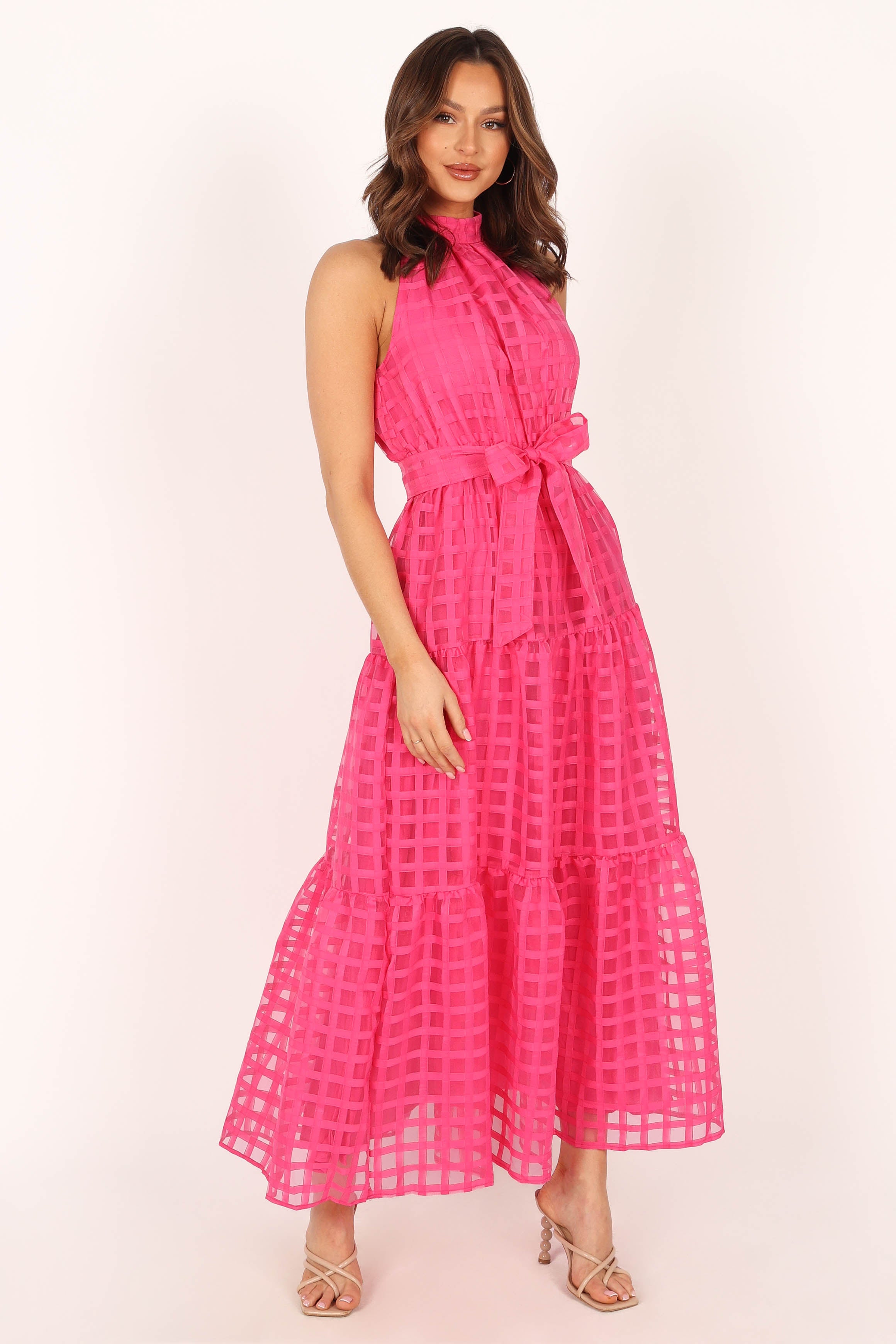Elegant Calea Maxi Dress in Pink - Flowy Summer Dress for Women, Perfect for Beach Vacations, Weddings & Casual Outings