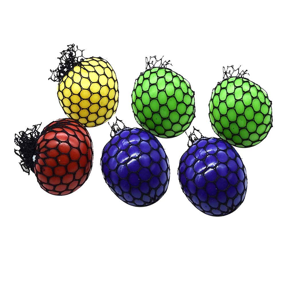 iFUNDOM Halloween Squeeze Sensory Balls - 6 Pack Stress Relief Toys for Kids & Adults (5.5cm, Random Colors) - Perfect for Bath Time, Party Favors, Classroom Rewards and Anxiety Relief