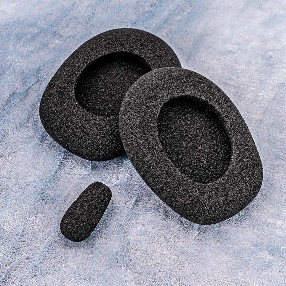 TRANSTEK B450-XT Replacement Ear Pads Cushion & Mic Foam - Compatible with B450-XT/B450XT Headset Accessories | Noise Isolation Comfort for Gaming, Office & Call Center Use