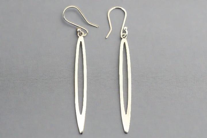 Elegant Needle Cutout Earrings for Women - Minimalist Gold Hoop Earrings for Everyday Wear - Perfect for Office, Party & Casual Outfits