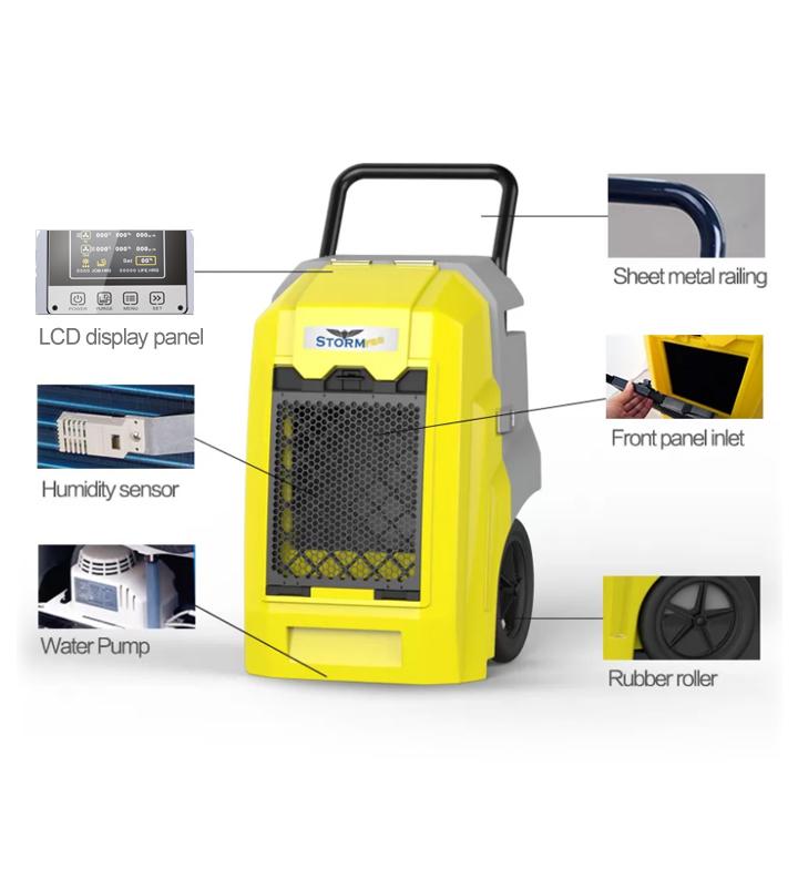 AlorAir Storm Pro 85 Pint Commercial WiFi Dehumidifier with Smart App Control - Ideal for Water Damage Restoration, Basements, and Large Spaces