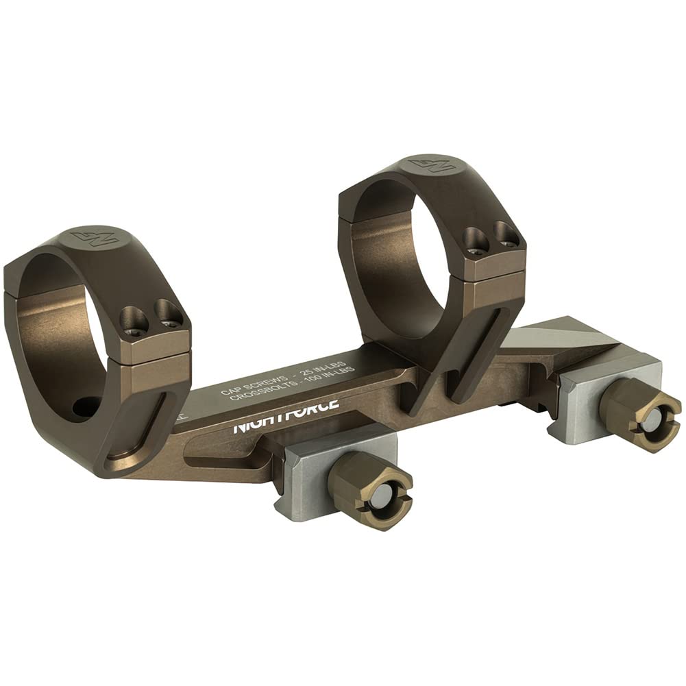 NightForce UltraMount 34mm 0 MOA Lightweight Durable One-Piece Scope Ring Mount for Rifle Scopes - Perfect for Hunting, Shooting Range & Long-Range Precision Optics