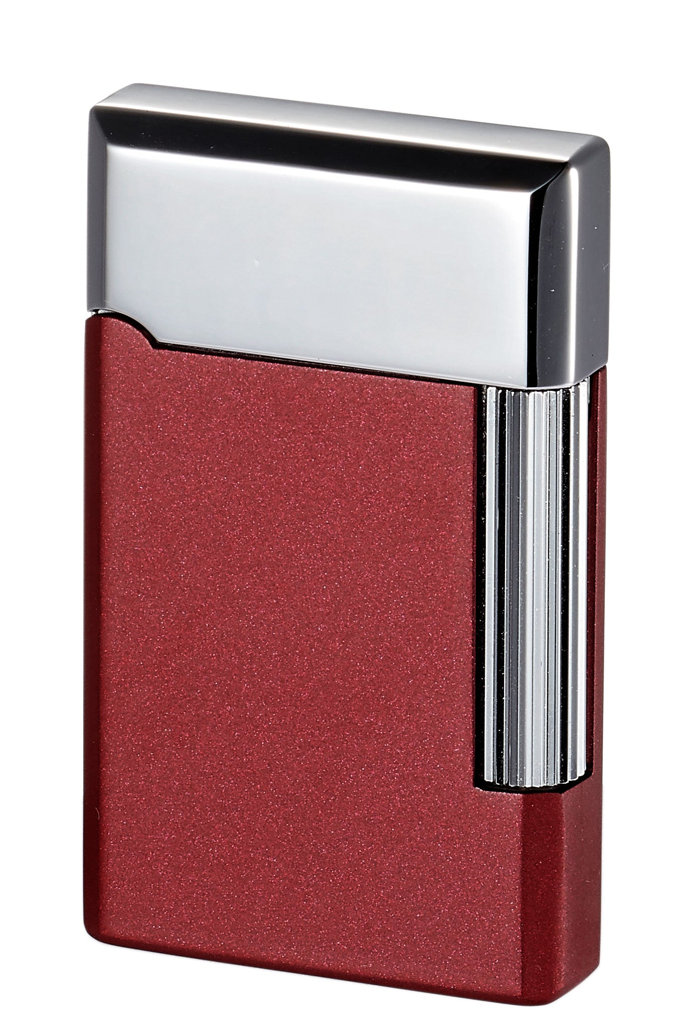Premium Visol Pyxis Burgundy Flint Lighter - Windproof & Refillable - Perfect for Cigars, Candles, Camping & Outdoor Adventures