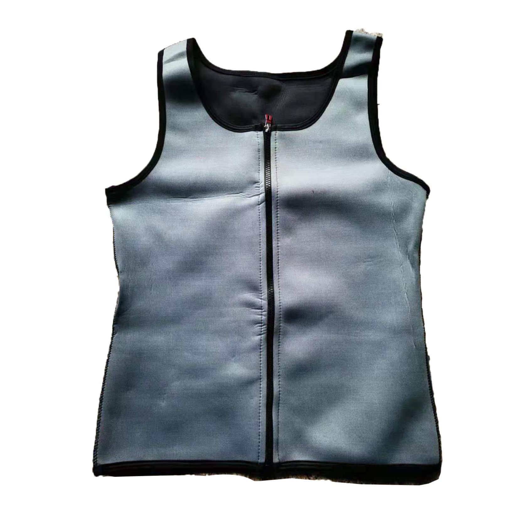 ChyJoey Men's Workout Sauna Vest - Slimming Zipper Sweat Shirt for Fat Burning & Body Shaping - Ideal for Gym, Running & Weight Loss Training