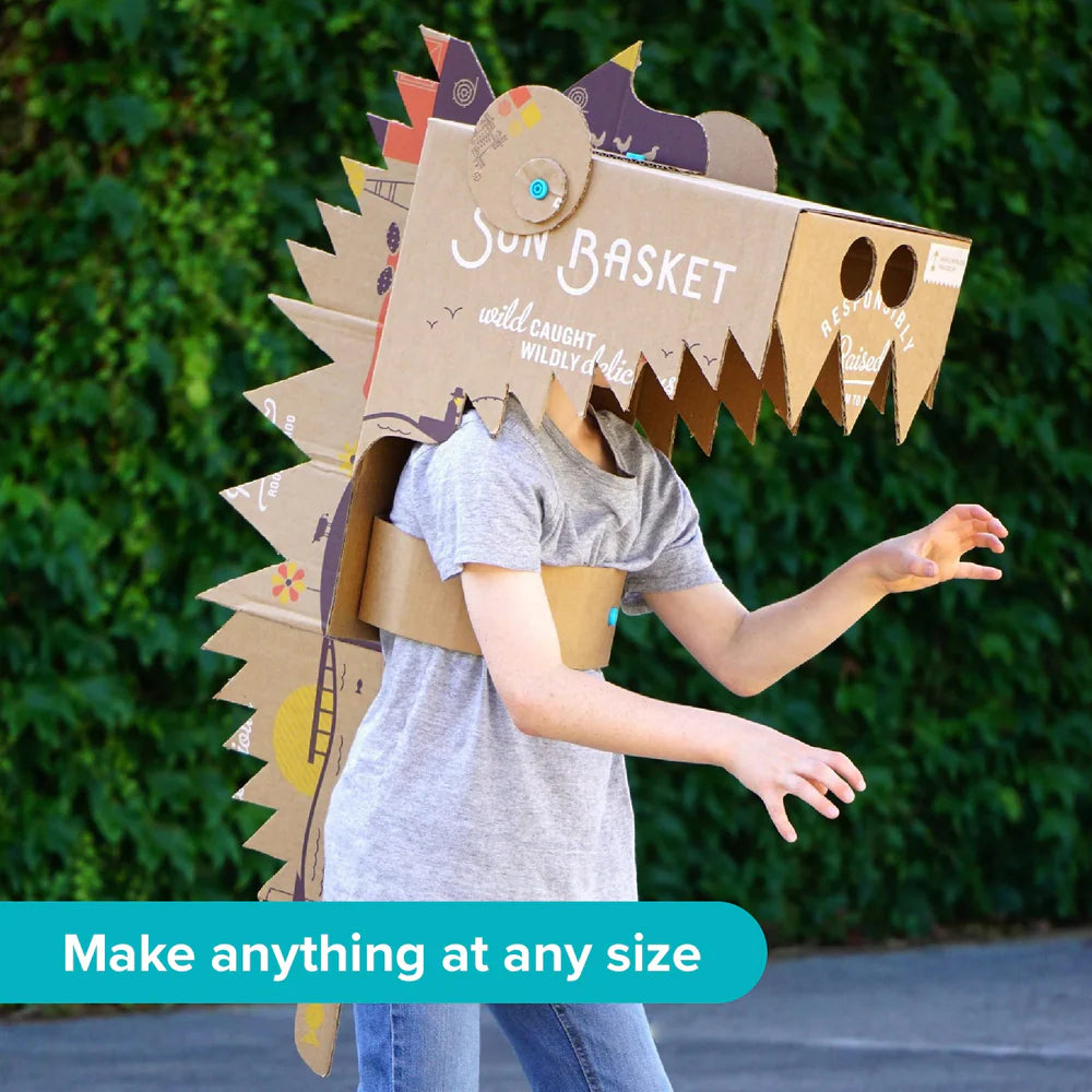 Makedo Create - Kids DIY Cardboard Construction Kit for Creative Play | STEM Learning Toy for Building & Imagination | Perfect for Home, Classroom & Playroom Activities