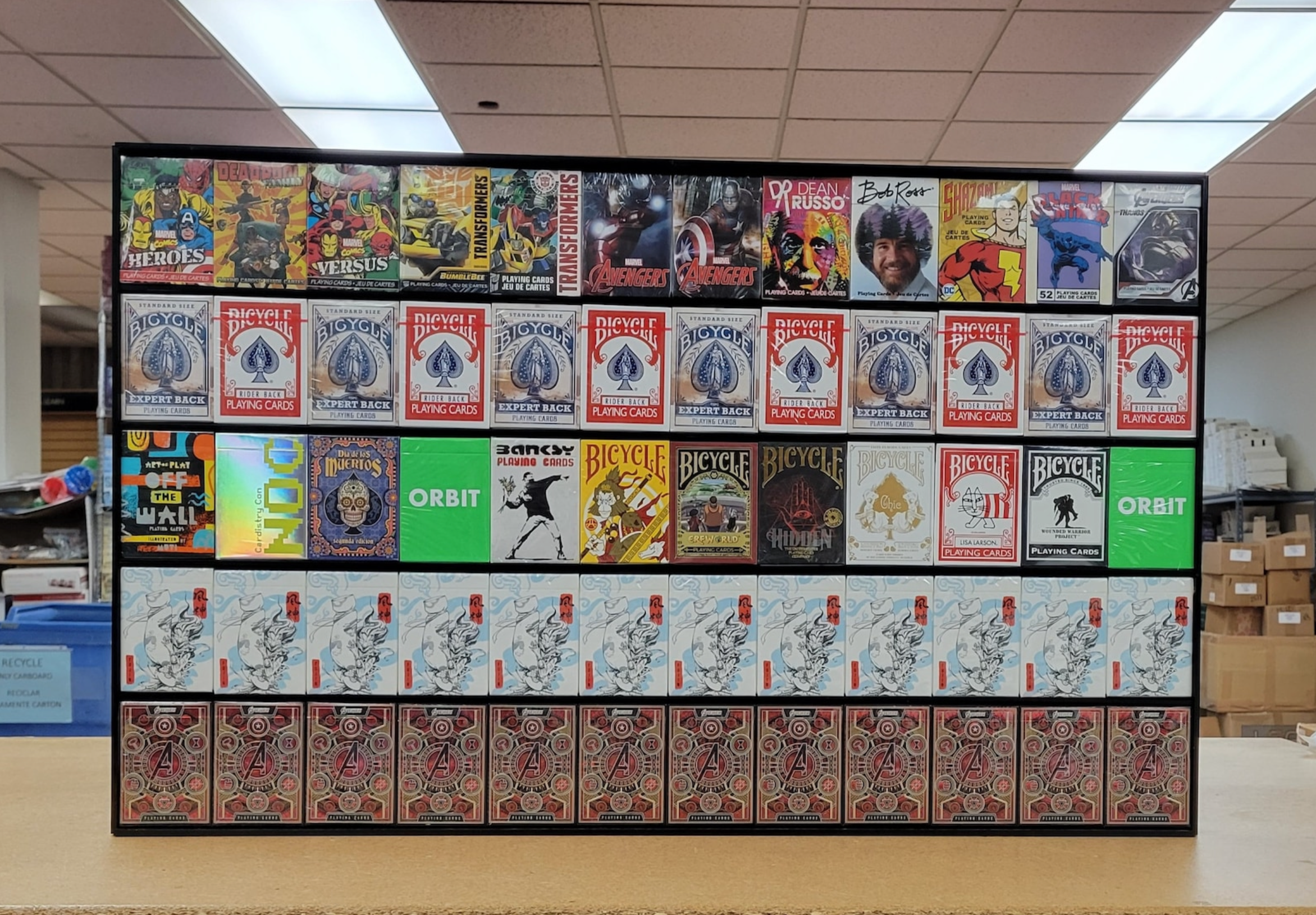 Acrylic Wall Display Holder for 60 Playing Cards - Perfect for Collectible Card Game Storage & Home Decor